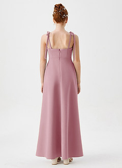 Azazie Rosey Junior Vintage Mauve A-Line Sweetheart Neckline Stretch Crepe Dress image2