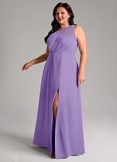 Azazie Phaedra Bridesmaid Dresses Tahiti A-Line One Shoulder Chiffon Dress image14
