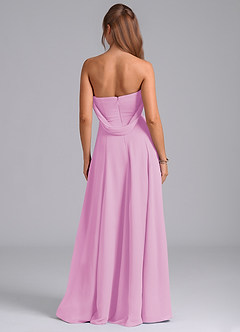 Azazie Almina Bridesmaid Dresses Candy Pink A-Line Off the Shoulder Chiffon Convertible Dress image7