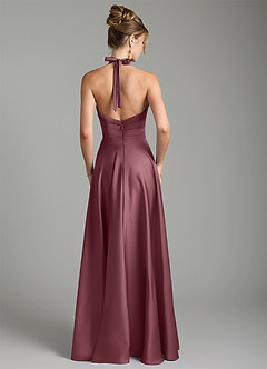 Azazie Tenaya Bridesmaid Dresses Desert Rose A-Line Sweetheart Neckline Stretch Satin Dress image7