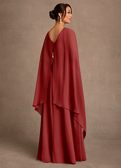 Azazie Liddie Suknie dla Matki Panny Młodej Linia A Pofałdowany Szyfon Długość podłogi Sukienka image3