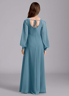 Azazie Bondi Junior Robe Trapèze en Mousseline de soie Blouson Bermude image2