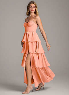 Azazie Alanna Bridesmaid Dresses Sunset A-Line Sweetheart Neckline Chiffon Dress image4