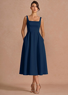 Brynn Navy Midi Dress image3