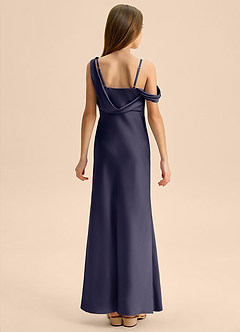 Azazie Madelyn Junior Klä av Tubklänning i Stretch Satin Av axeln image2