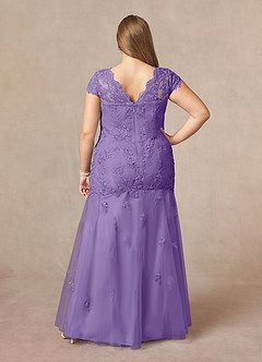 Azazie Marbella Mother of the Bride Dresses Tahiti Mermaid Queen Anne Sequins Lace Dress image10