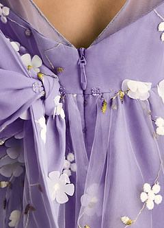Azazie Elowen Flower Girl Dresses Tahiti A-Line Sweetheart Neckline Lace Dress image7