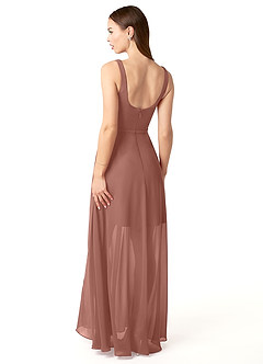 Azazie Renee Final Sale Desert Rose A-Line with Pockets Chiffon Dress image5