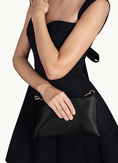 front Bolso bajo el brazo con cadena metálica