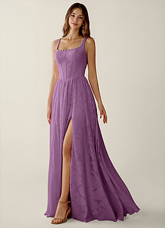 Megan Wisteria Lace A-line Prom Dress image5