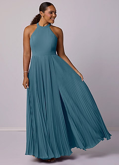 Barbie ♥ Azazie Bridesmaid Dresses Bermuda A-Line Pleated Chiffon Dress image9