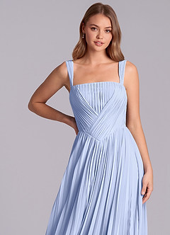 Azazie Mina Jurken voor bruidsmeisjes Jurk van Chiffon met A-Lijn Geplooid Ijs image2