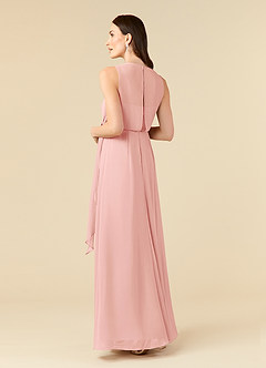 Azazie Marchioness 신부의 어머니 드레스 A라인 쉬폰 바닥 길이 드레스 image4