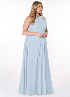 Azazie Kaleigh Bridesmaid Dresses A-Line Pleated Chiffon Floor-Length Dress image9
