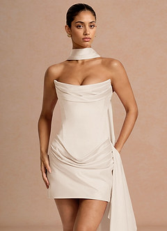 Maude Cream Mini Dress image4