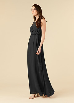 Azazie Marchioness 신부의 어머니 드레스 A라인 쉬폰 바닥 길이 드레스 image3