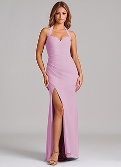 Azazie Emeria Suknie dla druhen Syrena Dekolt w kształcie serca Szyfon Do ziemi Sukienka image3