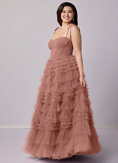 Barbie ♥ Azazie Bridesmaid Dresses Cedar Rose A-Line Sweetheart Neckline Tulle Dress image10