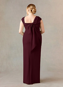 Azazie Ellen Klänningar till brudens mor Klänning Tubklänning i Stretch crepe Sidoslits Cabernet image8