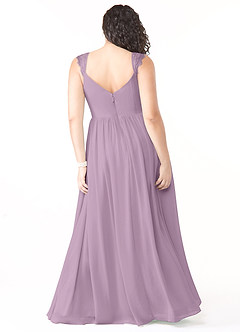 Azazie Cleobella Bridesmaid Dresses Wisteria A-Line Sweetheart Lace Chiffon Dress image9