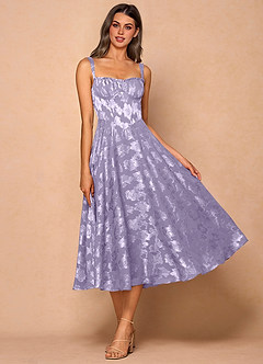 Midi jurk Sylvie Lila image4