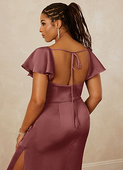 Christian Siriano Bridal for Azazie 1005 Bridesmaid Dresses Amethyst Sheath Sweetheart Neckline Stretch Satin Dress image10