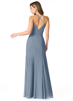 Azazie Carolina Bridesmaid Dresses Twilight Mermaid Ruched Chiffon Dress image2