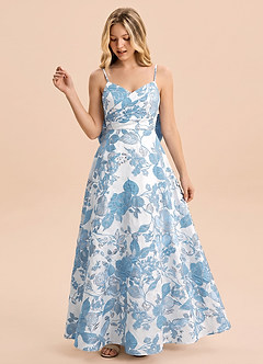 front Azazie Rumi Junior Formal Dress