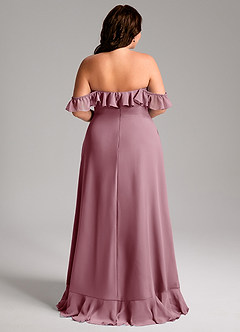 Azazie Lyra Bridesmaid Dresses Vintage Mauve A-Line Chiffon Convertible Dress image12