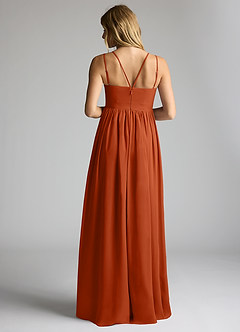 Azazie Emree Abiti da damigella d'onore premaman Abito A-Line Chiffon Floor-Length image4