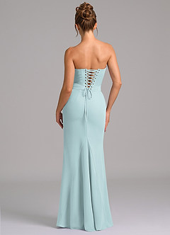 Azazie Sorrel Suknie dla druhen Syrena Gorset Szyfon Do ziemi Sukienka image2