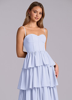 Azazie Faye Jurken voor bruidsmeisjes Jurk van Chiffon met A-Lijn Sweetheart Halslijn Lavendel image2