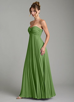 Azazie Tempest Brautjungfernkleider Wandelbar Empire Korsett Chiffon Kleid Basilikum image11