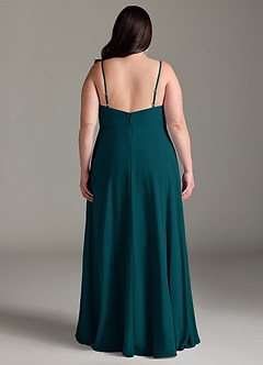 Azazie Akita Bridesmaid Dresses Pine A-Line Chiffon Dress image6