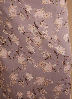 Azazie Mai Bridesmaid Dresses Lilac Bloom Floral Sheath Pleated Bloom Dress image7
