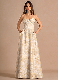 Kersti Vintage Champagne Maxi Dress image3