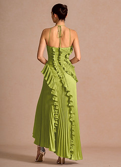 Hatsu Lemon Green Maxi Dress image2