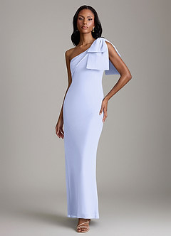 Azazie Yuanna Bridesmaid Dresses Lavender Mermaid One Shoulder Chiffon Dress image1