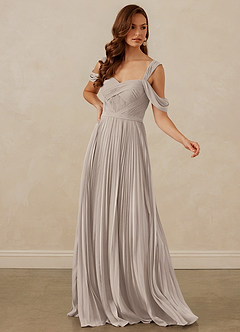 Christian Siriano Bridal for Azazie 1013 Bridesmaid Dresses Frost A-Line Off the Shoulder Chiffon Dress image7