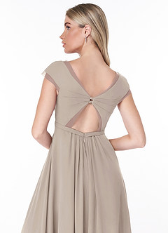 Azazie Jeneva Final Sale Flowy Pleated Chiffon Bridesmaids Dress image6