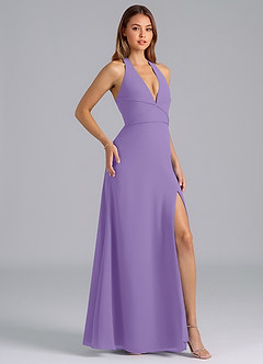 Azazie Odie Bridesmaid Dresses Tahiti A-Line Chiffon Dress image1