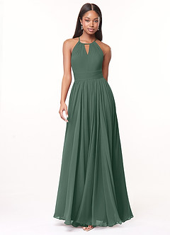 Azazie Cherish Brautjungfernkleider A-Linie Plissee Chiffon Kleid Seemoos image4