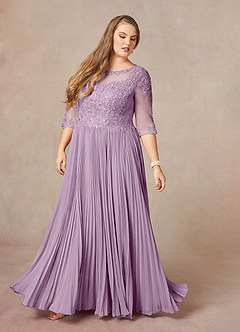 Azazie Corinne Mother of the Bride Dresses Wisteria A-Line Sequins Chiffon Dress image10
