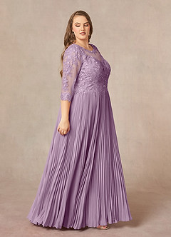 Azazie Corinne Mother of the Bride Dresses Wisteria A-Line Sequins Chiffon Dress image11