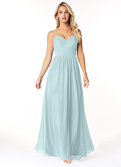 Azazie Lisbon Final Sale Mist A-Line Sweetheart Neckline Chiffon Dress image5