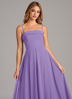 Azazie Lucienne Brudtärnklänningar Klänning av A-Linje i Chiffong Axelbandslös Tahiti Konvertibel image7