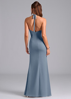 Azazie Valerie Bridesmaid Dresses Twilight Mermaid Pleated Chiffon Dress image6