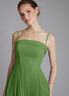 Azazie Mariana Bridesmaid Dresses Basil A-Line Strapless Chiffon Dress image4