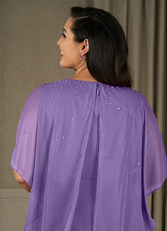 Azazie Aspyn Mother of the Bride Dresses Tahiti Sheath Beaded Mesh Dress image14