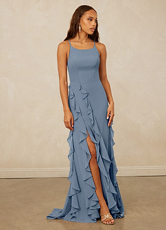 Christian Siriano Bridal for Azazie 1006 Bridesmaid Dresses Twilight Mermaid Ruched Chiffon Dress image1